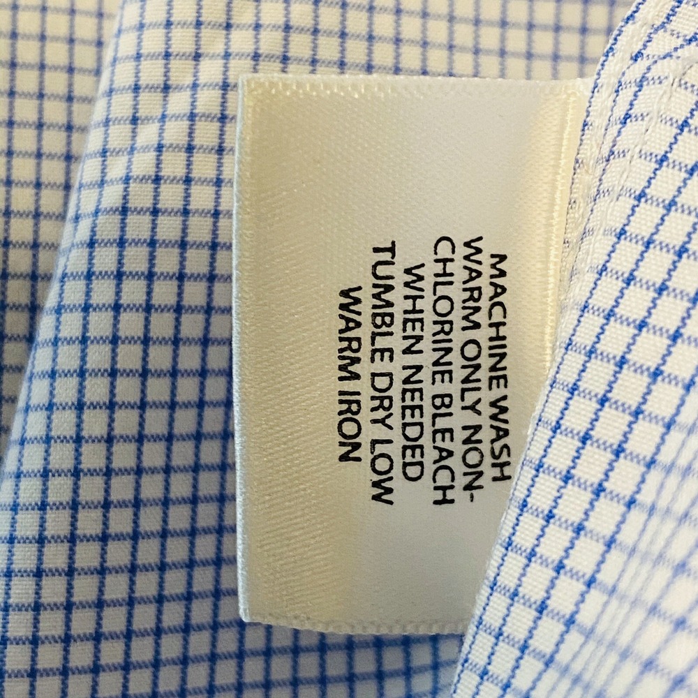 Vineyard Vines Mens Shirts‎ Large L/S Blue White Check Murray Shirt 100% Cotton - Picture 10 of 10